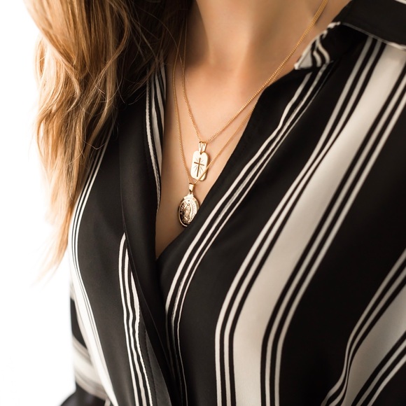 Gold Cross Necklace - Picture 6 of 9